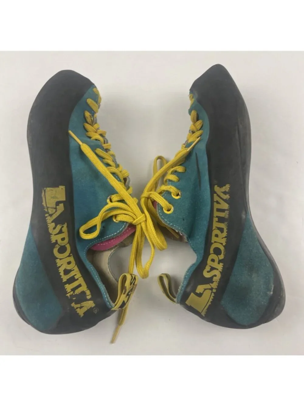 Vintage La Sportiva Climbing On The Moon Label Climbing Shoes Men’s US 8 EU 41